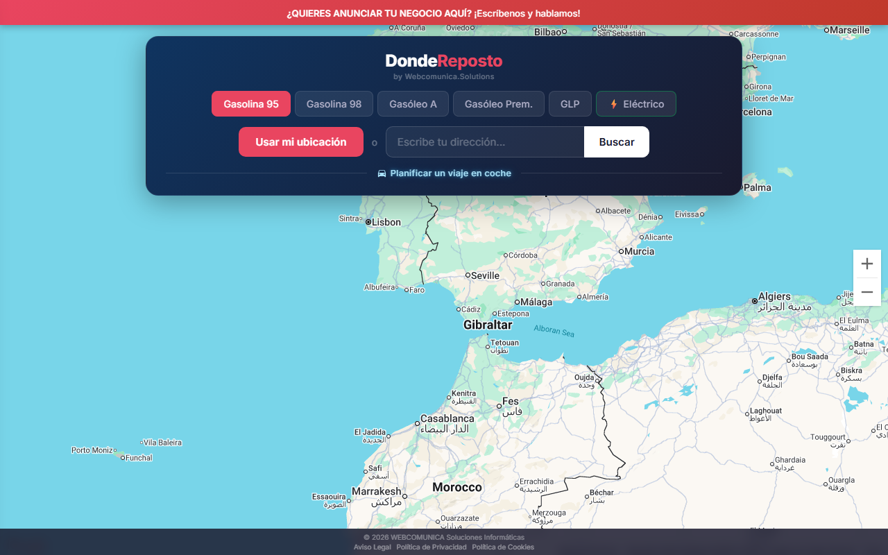 DondeReposto - Comparador de Precios de Gasolina