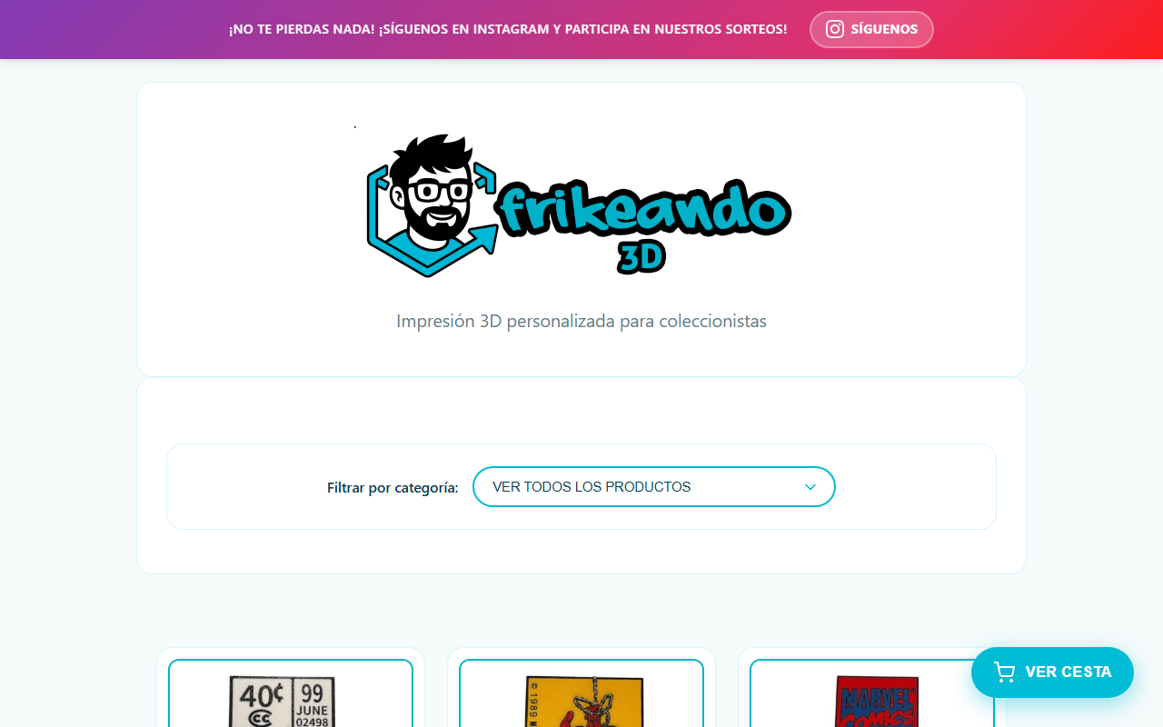Frikeando 3D - Tienda de Impresión 3D para Coleccionistas